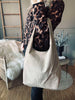 Shopper Beige Veloursleder