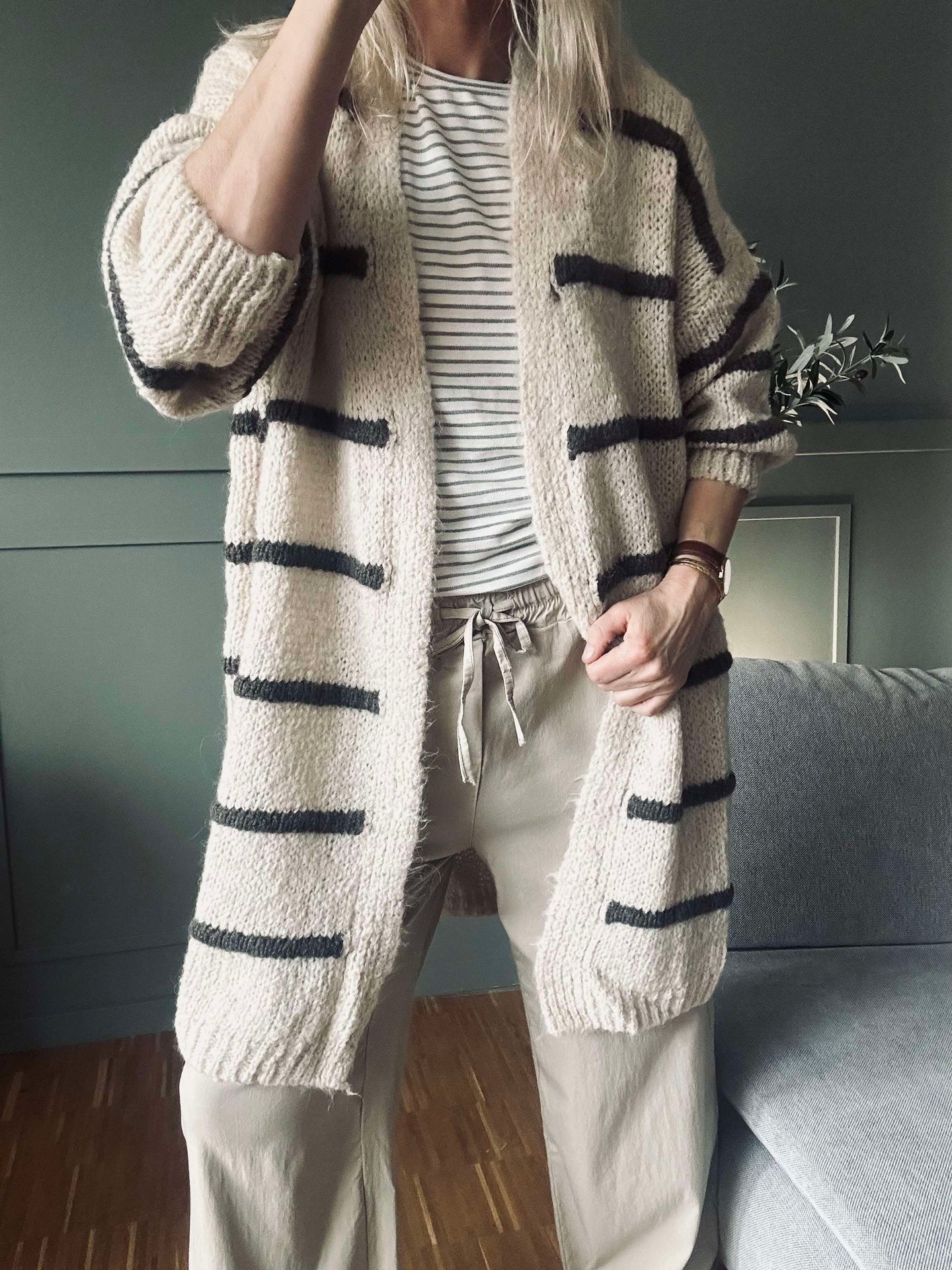 Cardigan Strib