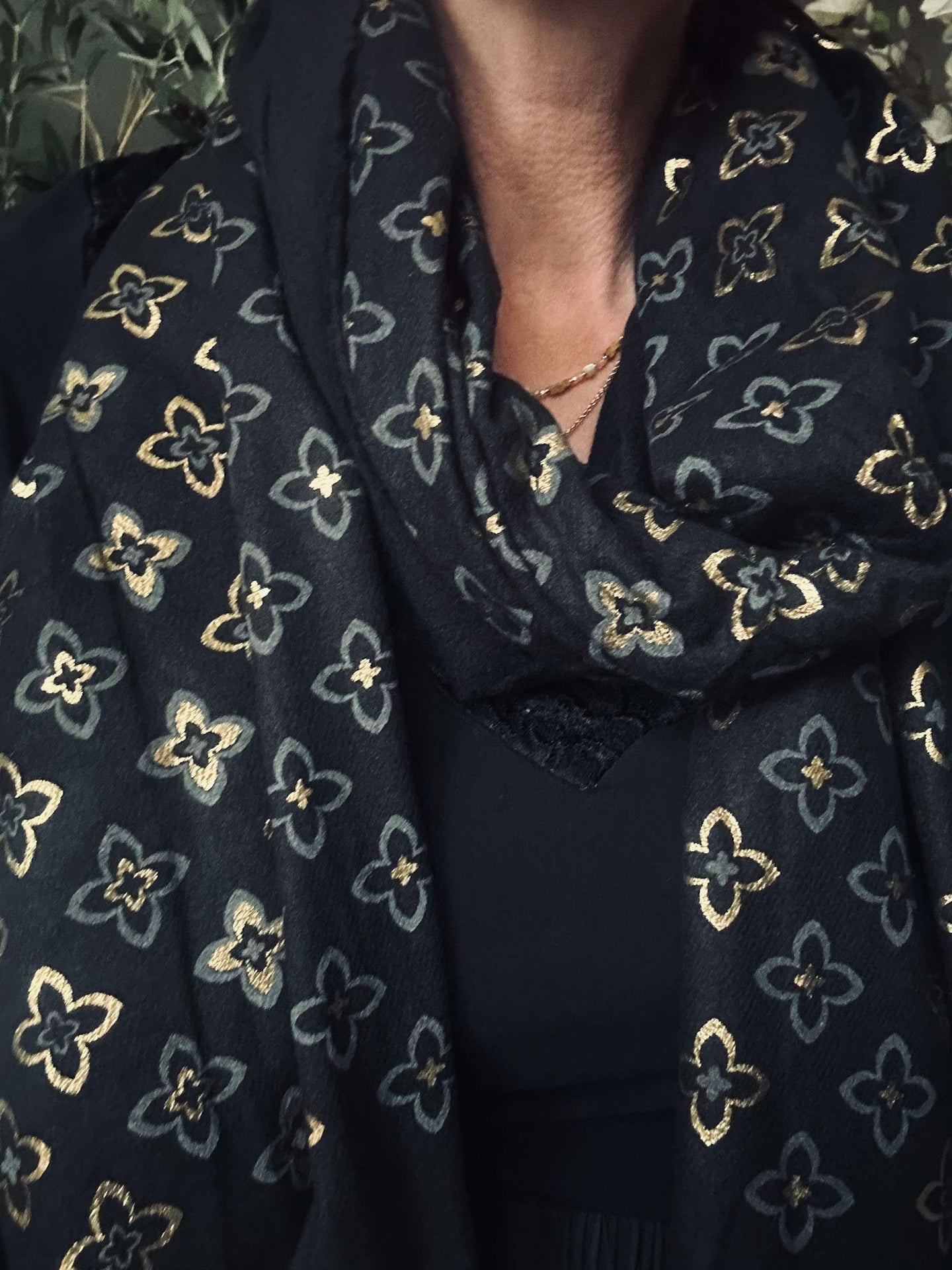 Schal - Black / Gold