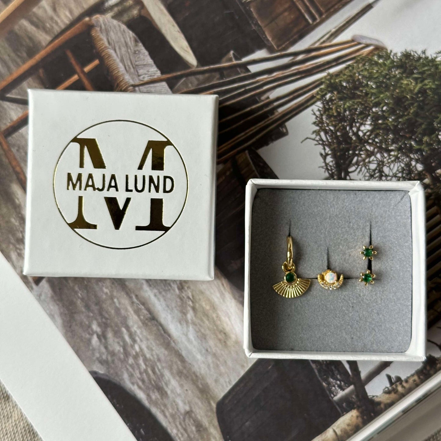 Mix box TULISA mit 4 Ohrringen - Sterling-Silber