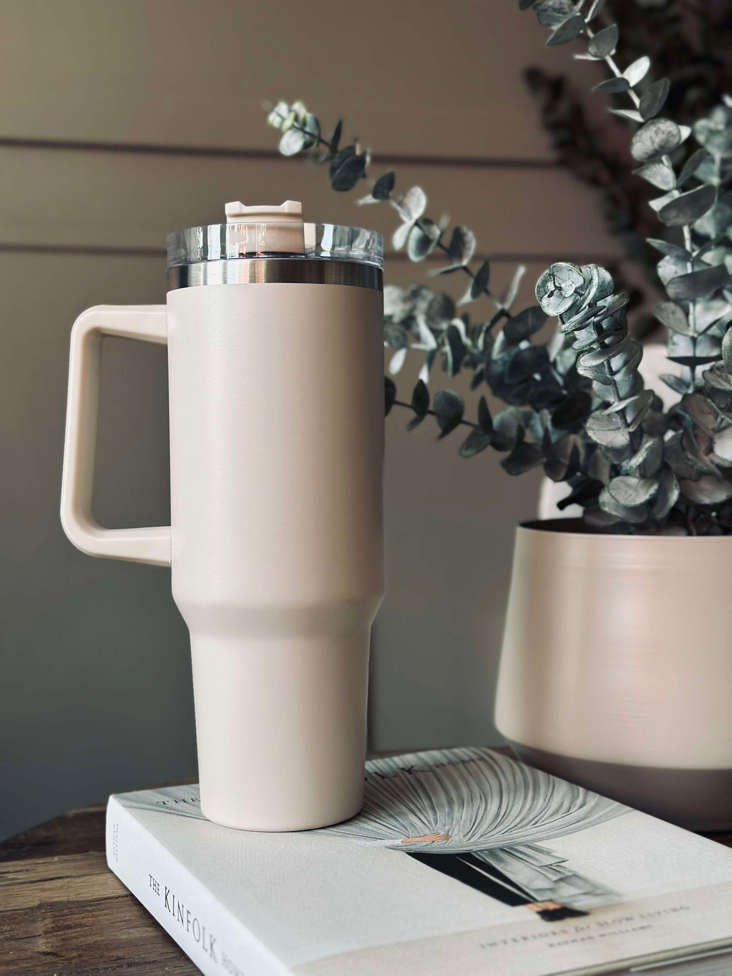 Thermobecher Beige - 1200 ml.