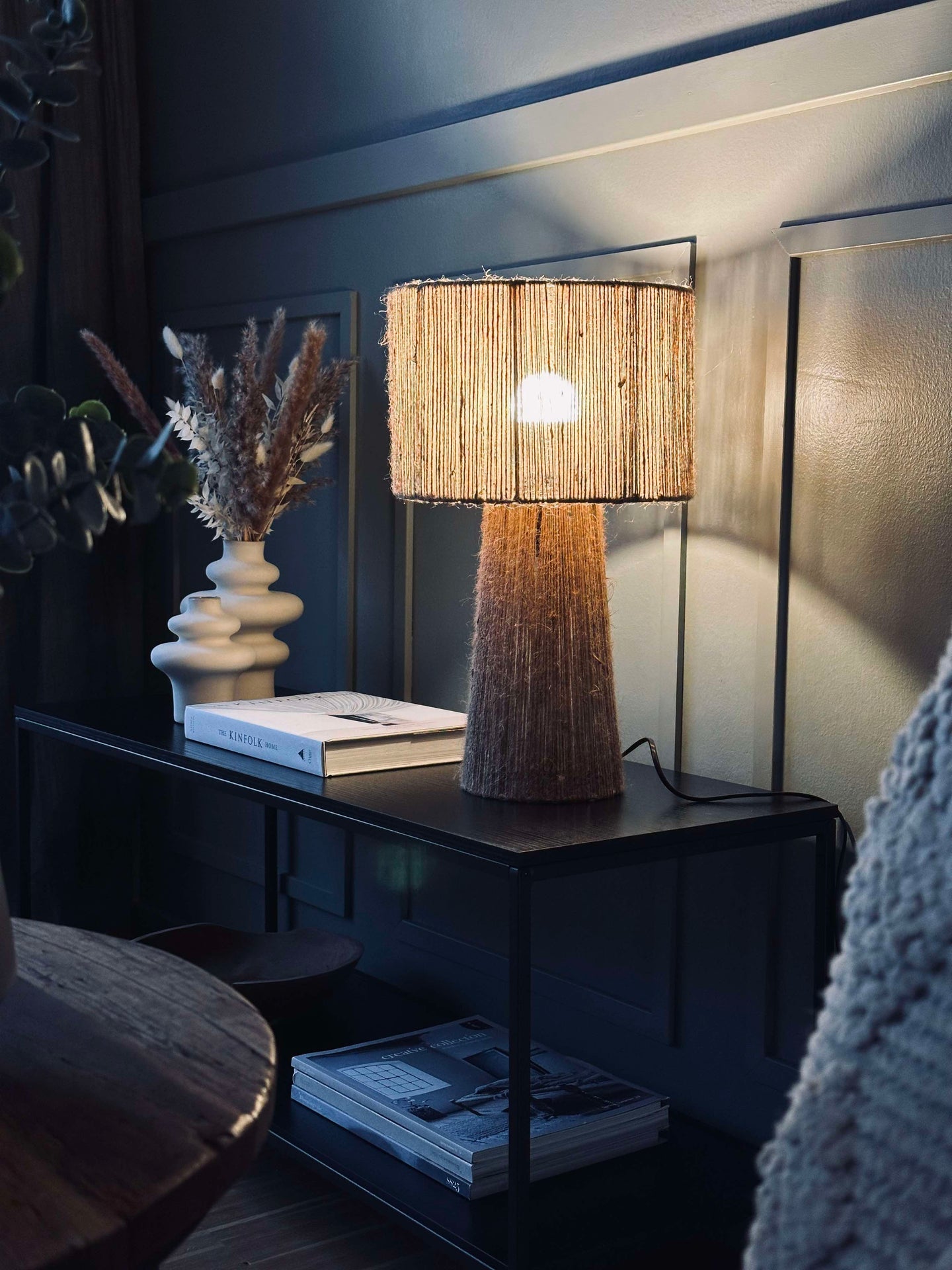 Tischlampe Jute