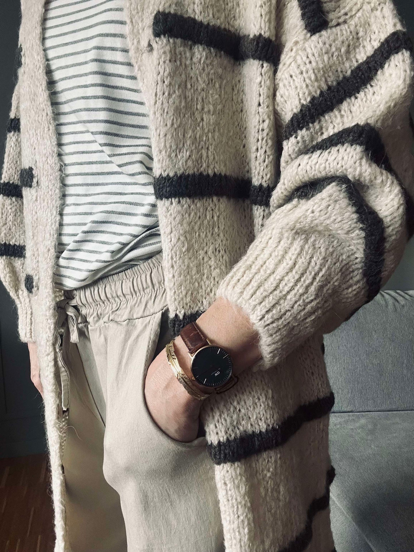 Cardigan Strib