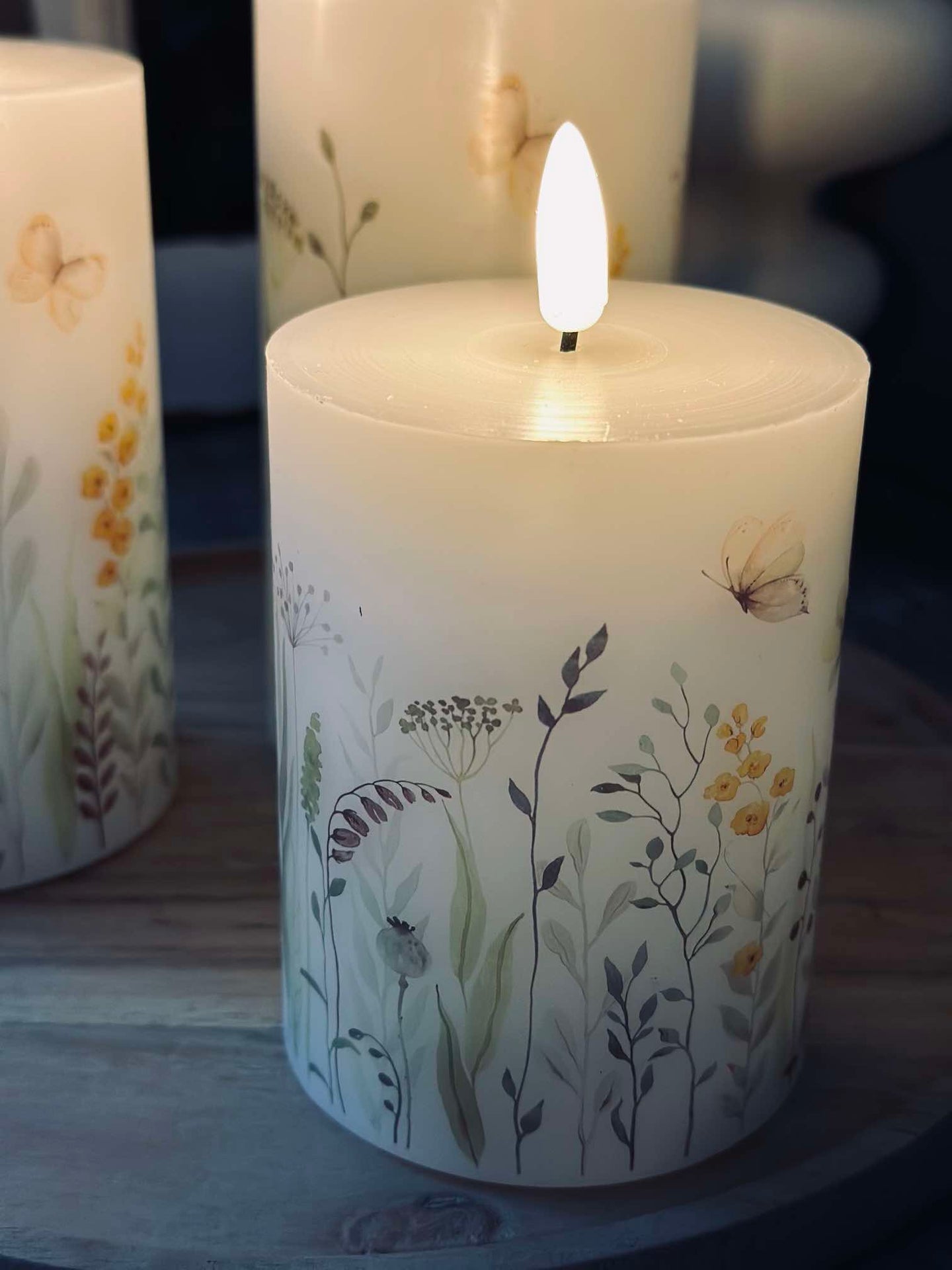 LED WILD FLORA – Set mit 3 Stück und Fernbedienung