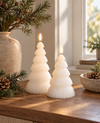 Weihnachtsbaum mit LED-Licht - Set mit 2 Stk. Weiß