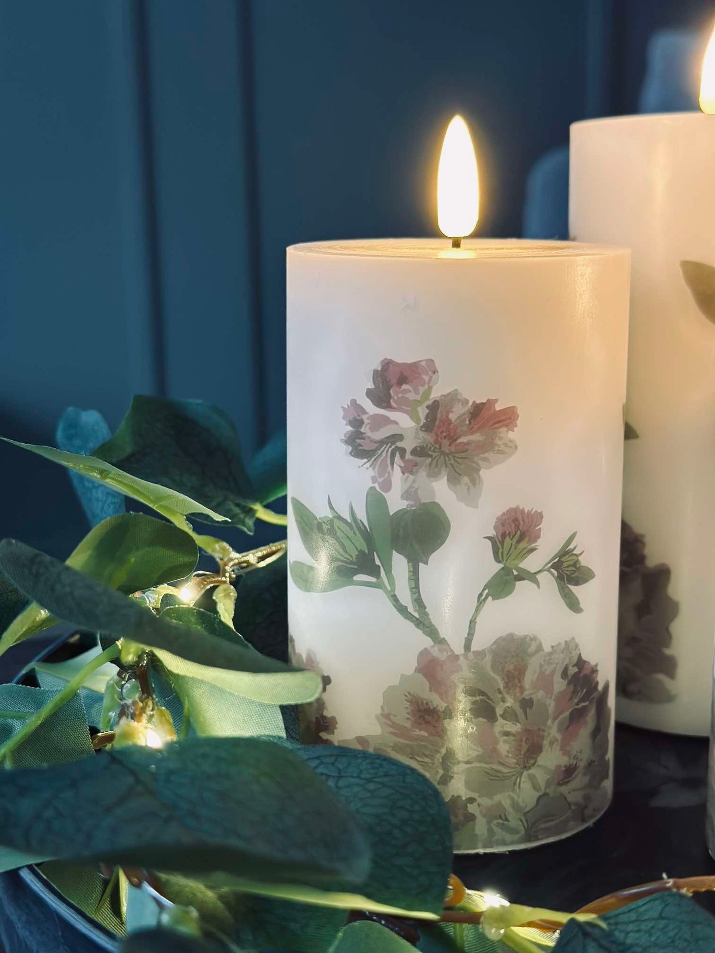 LED Hortensie – Set mit 3 Stk. und Fernbedienung