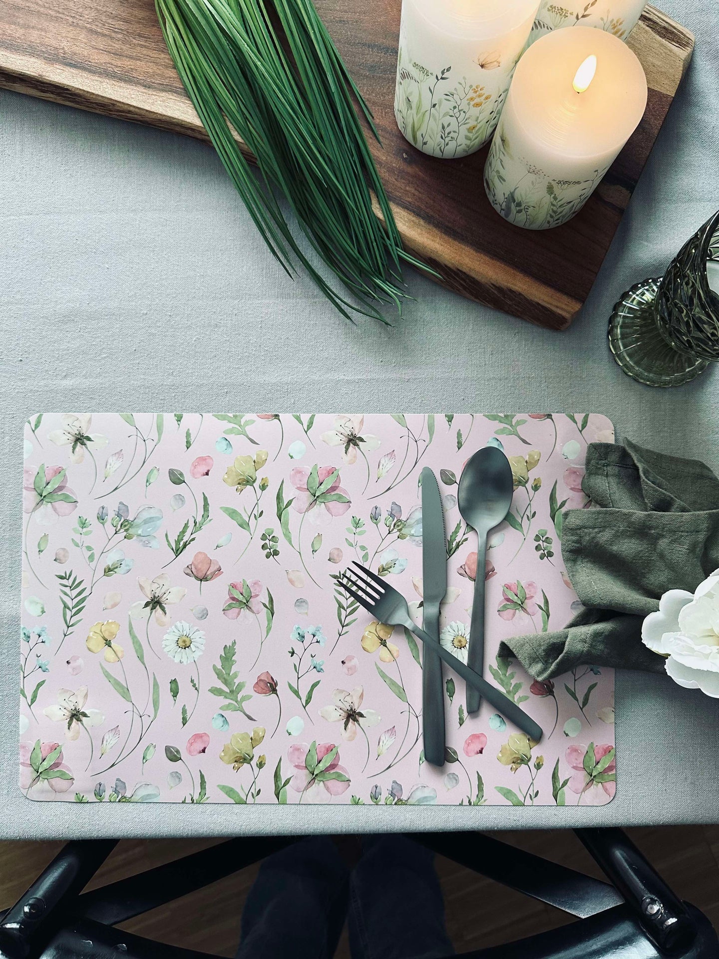Platzset Flora - Rosa