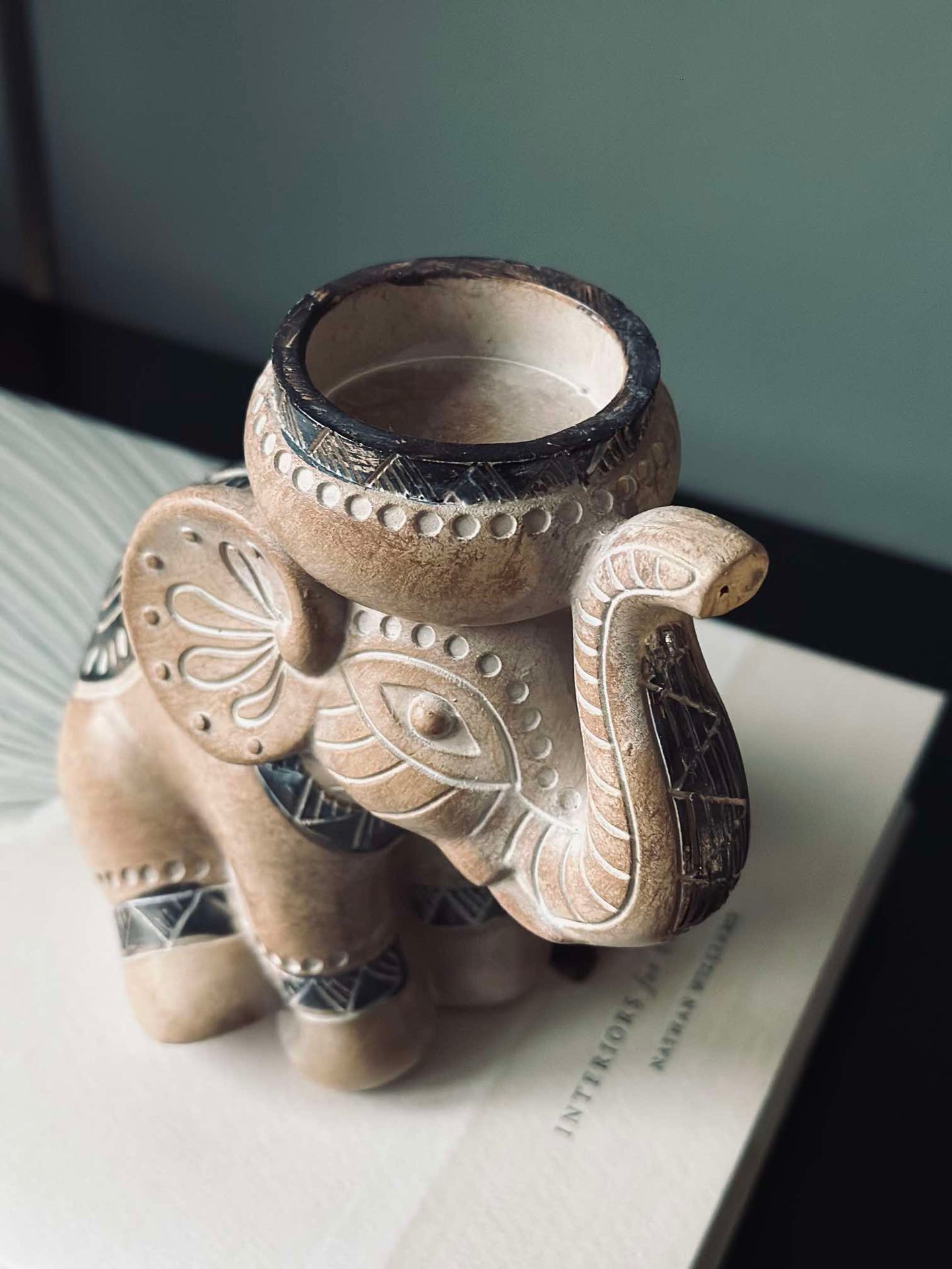 Teelichthalter Elefant