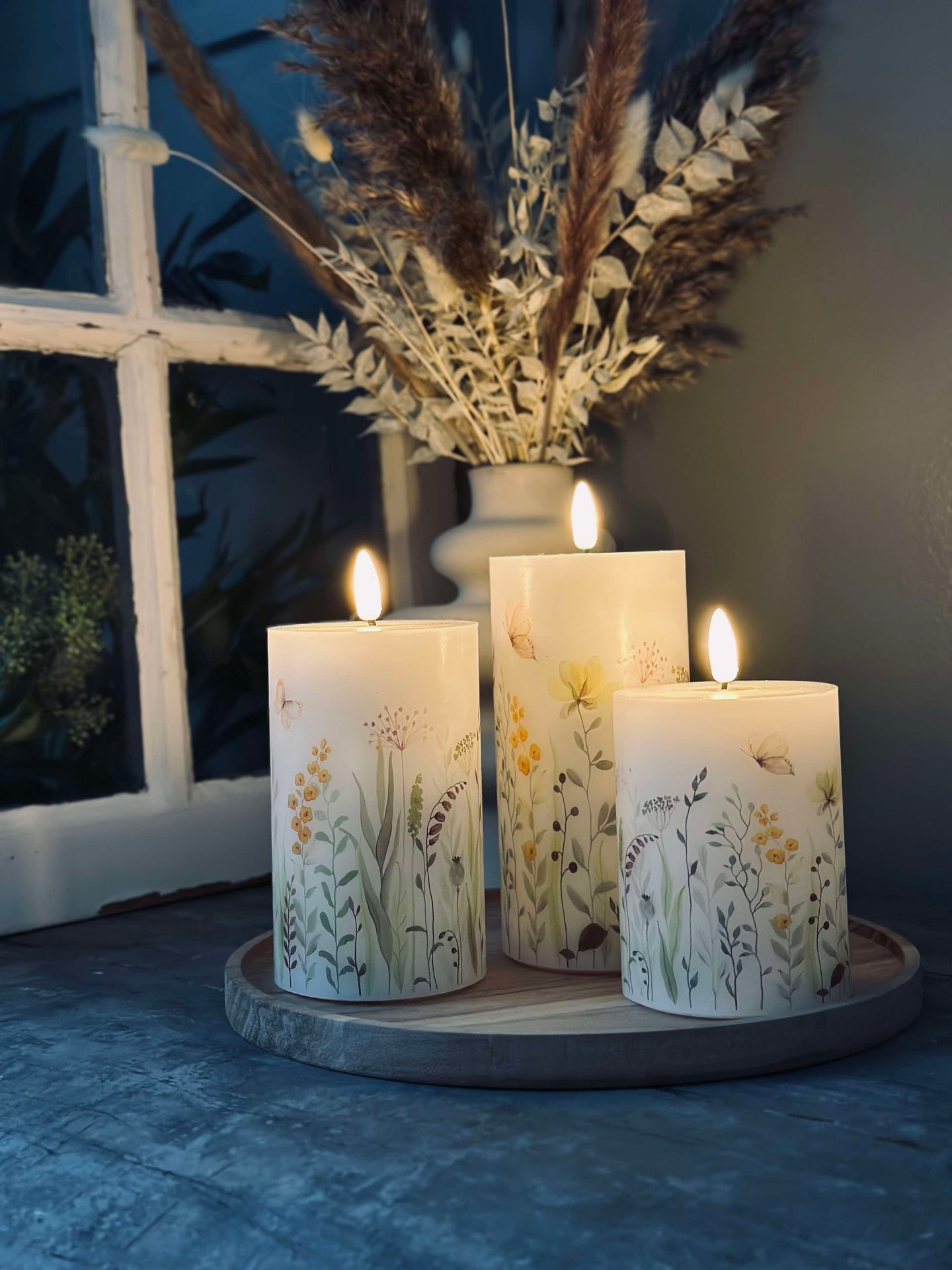 LED WILD FLORA – Set mit 3 Stück und Fernbedienung
