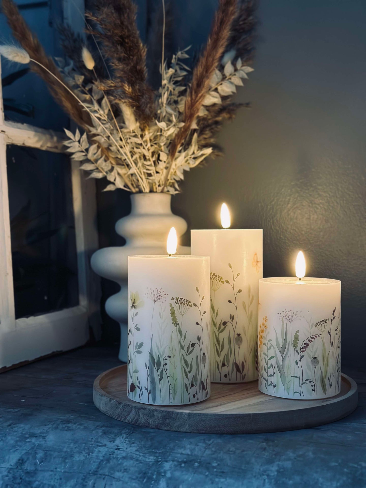 LED WILD FLORA – Set mit 3 Stück und Fernbedienung