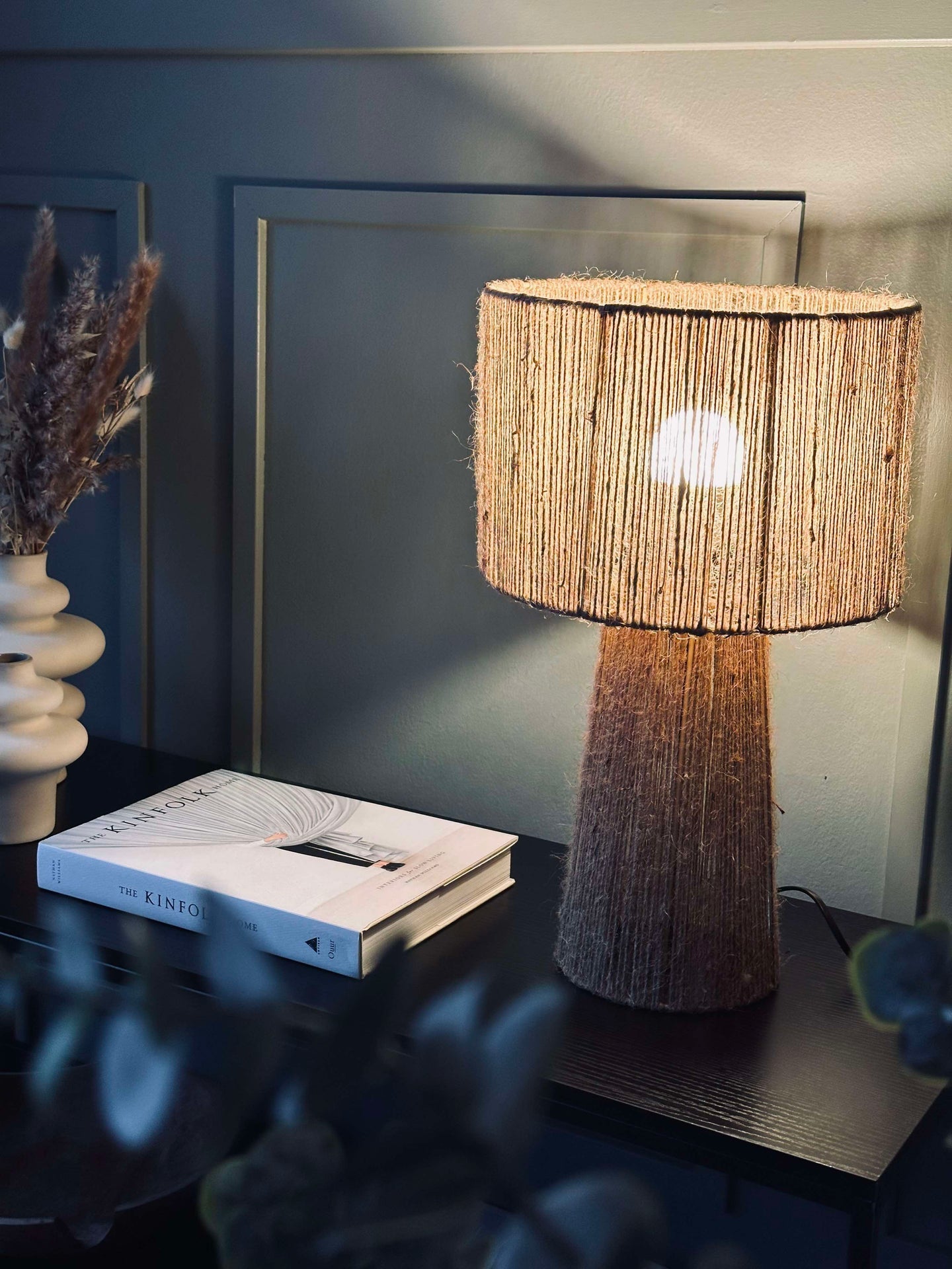 Tischlampe Jute