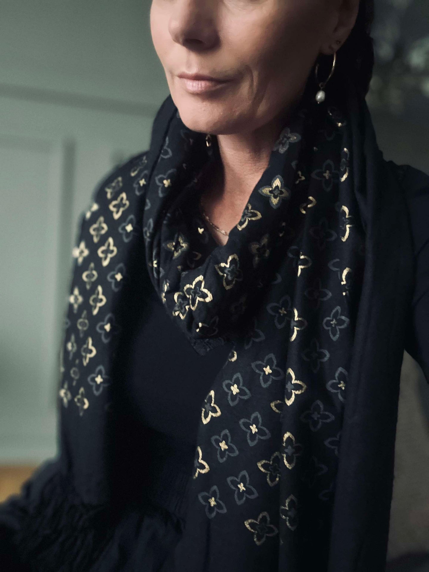 Schal - Black / Gold