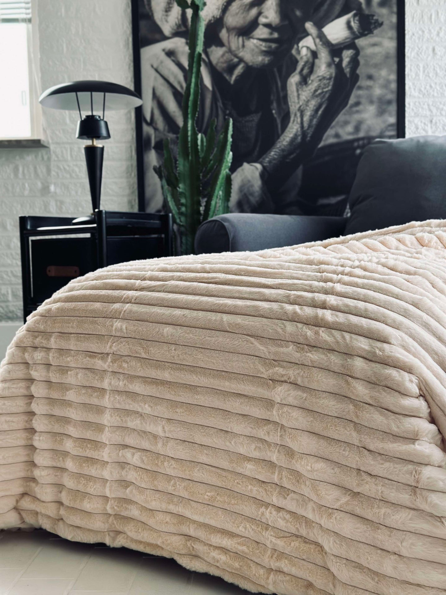 Tagesdecke STRIB - Creme