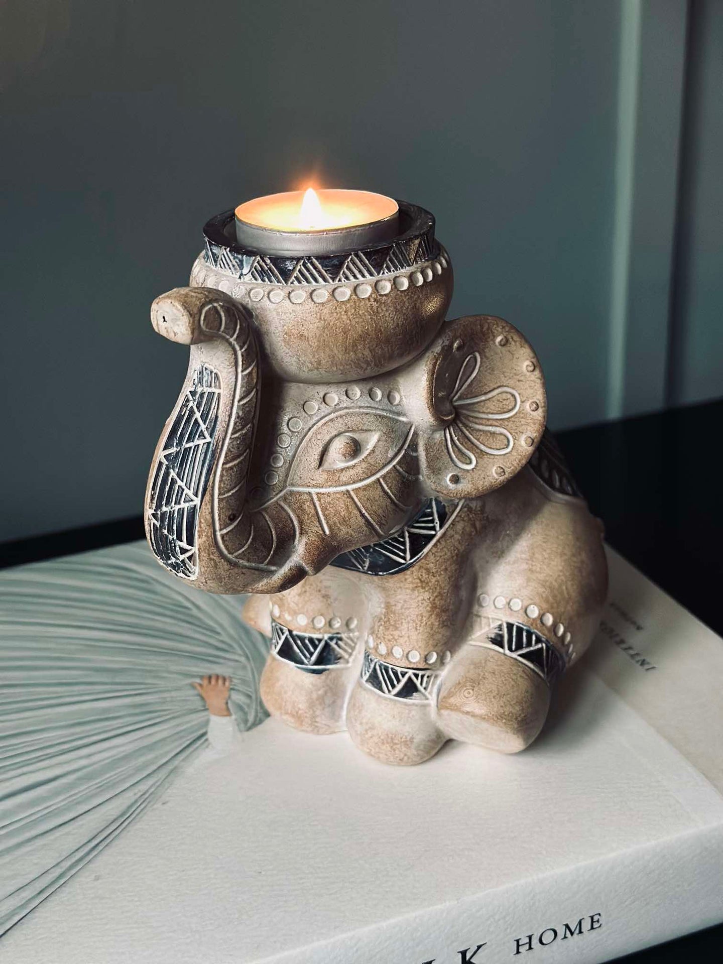 Teelichthalter Elefant