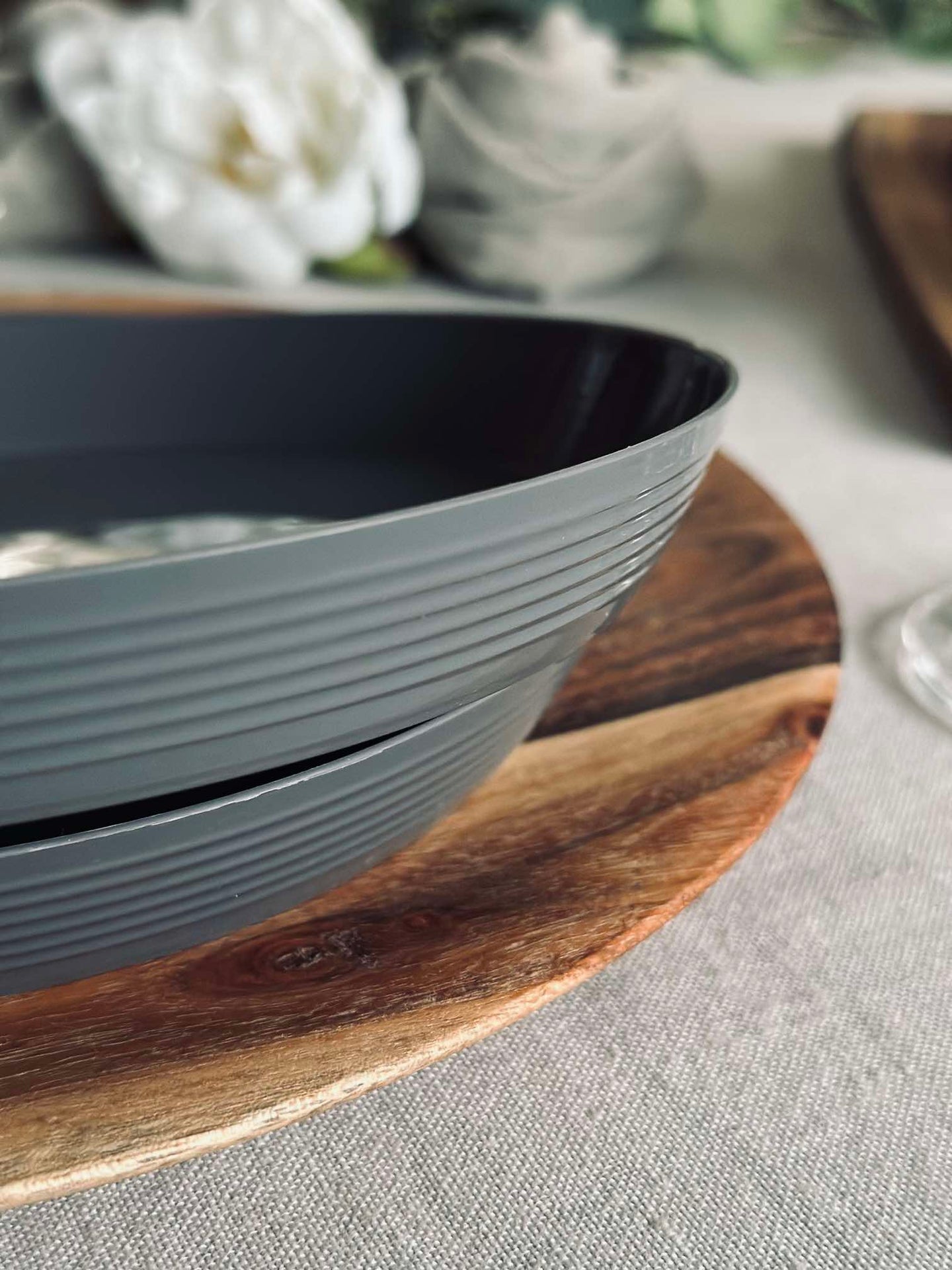 Teller Norma 20 cm - Stone grey 2 Stk.