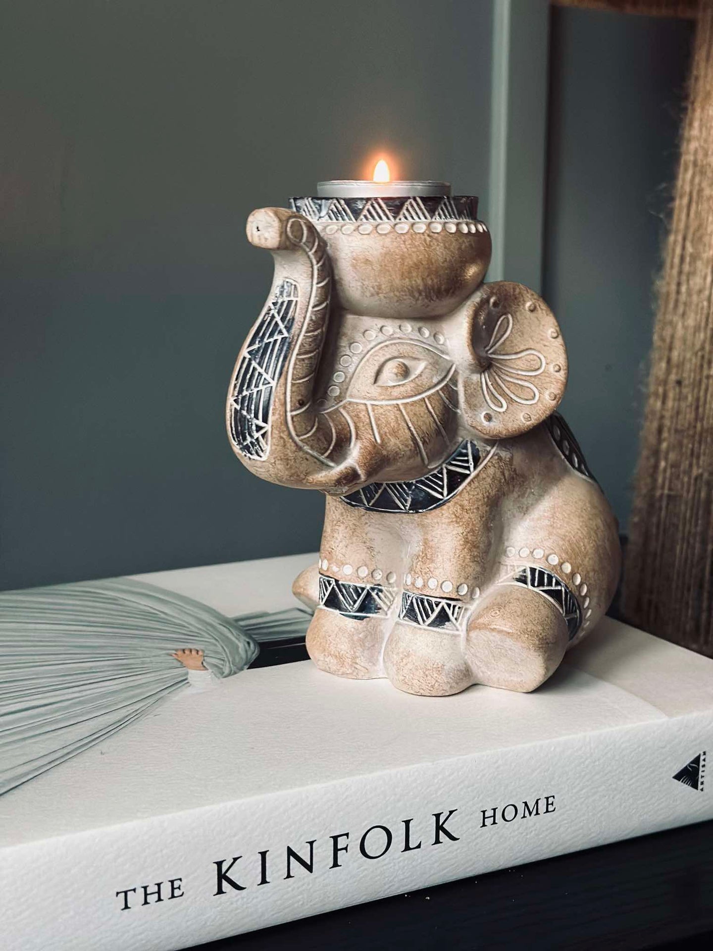 Teelichthalter Elefant