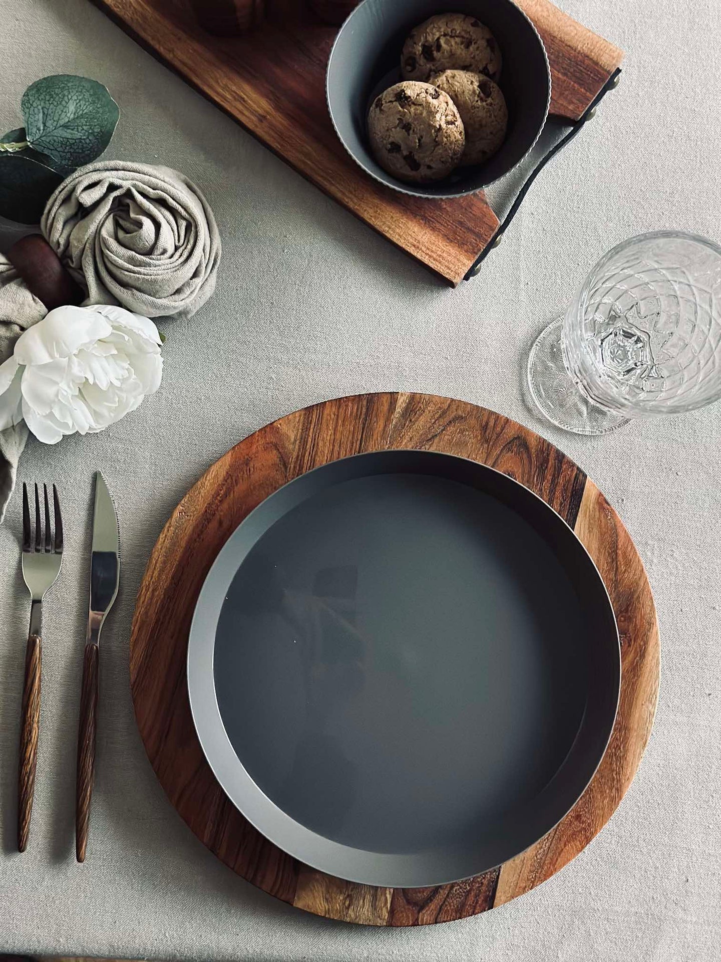 Teller Norma 24cm - Stone grey 2 Stk.