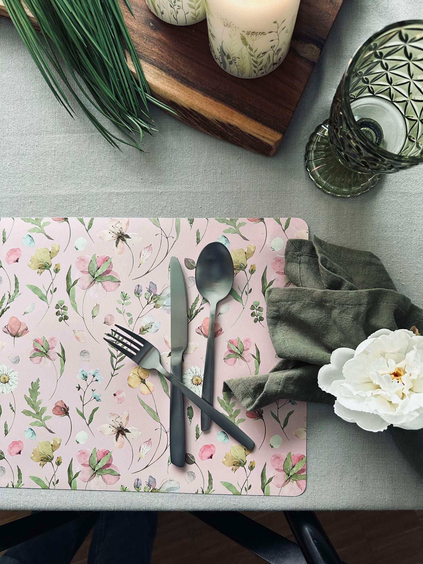 Platzset Flora - Rosa