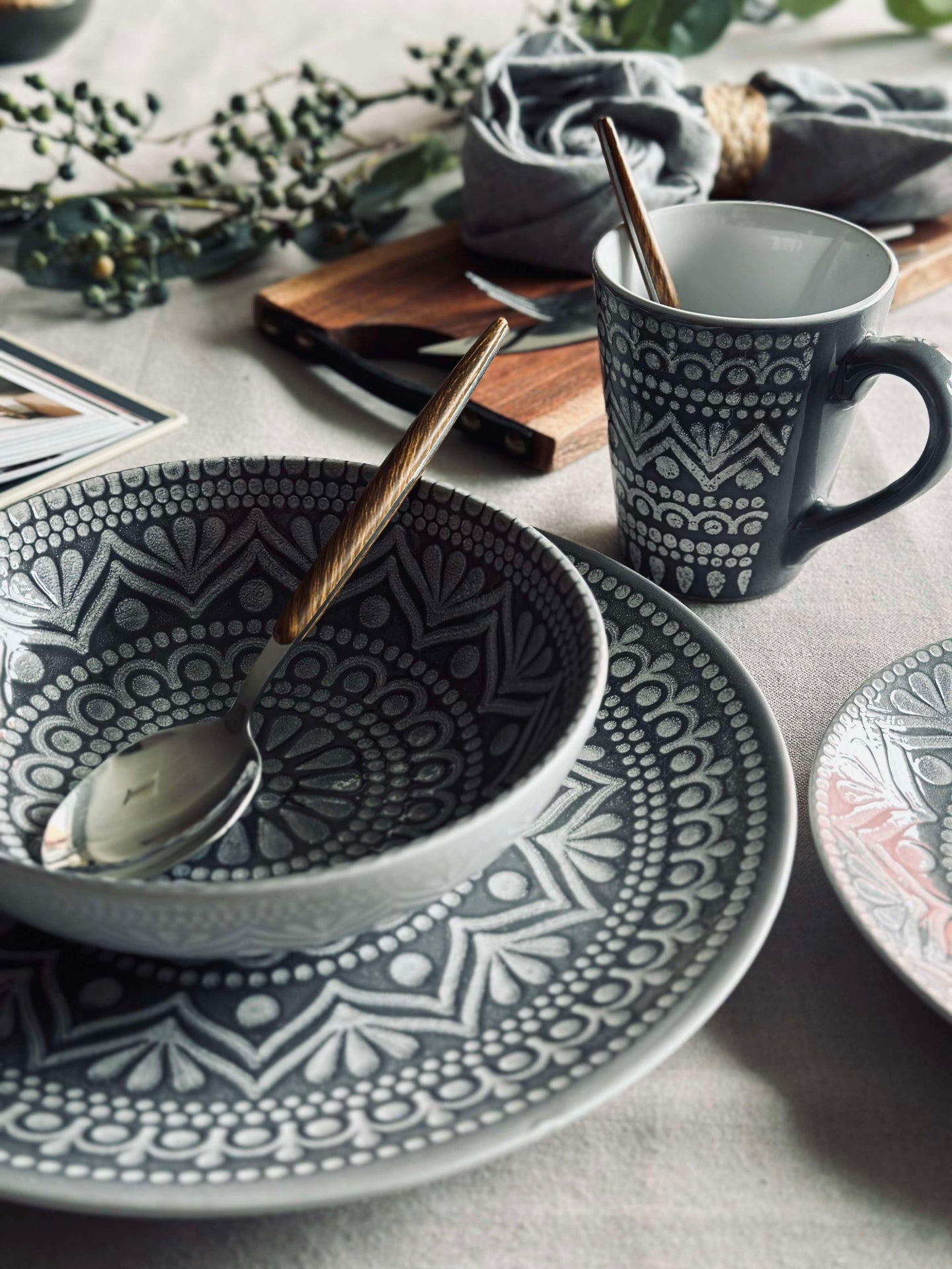 Becher India Stonewear - Grey