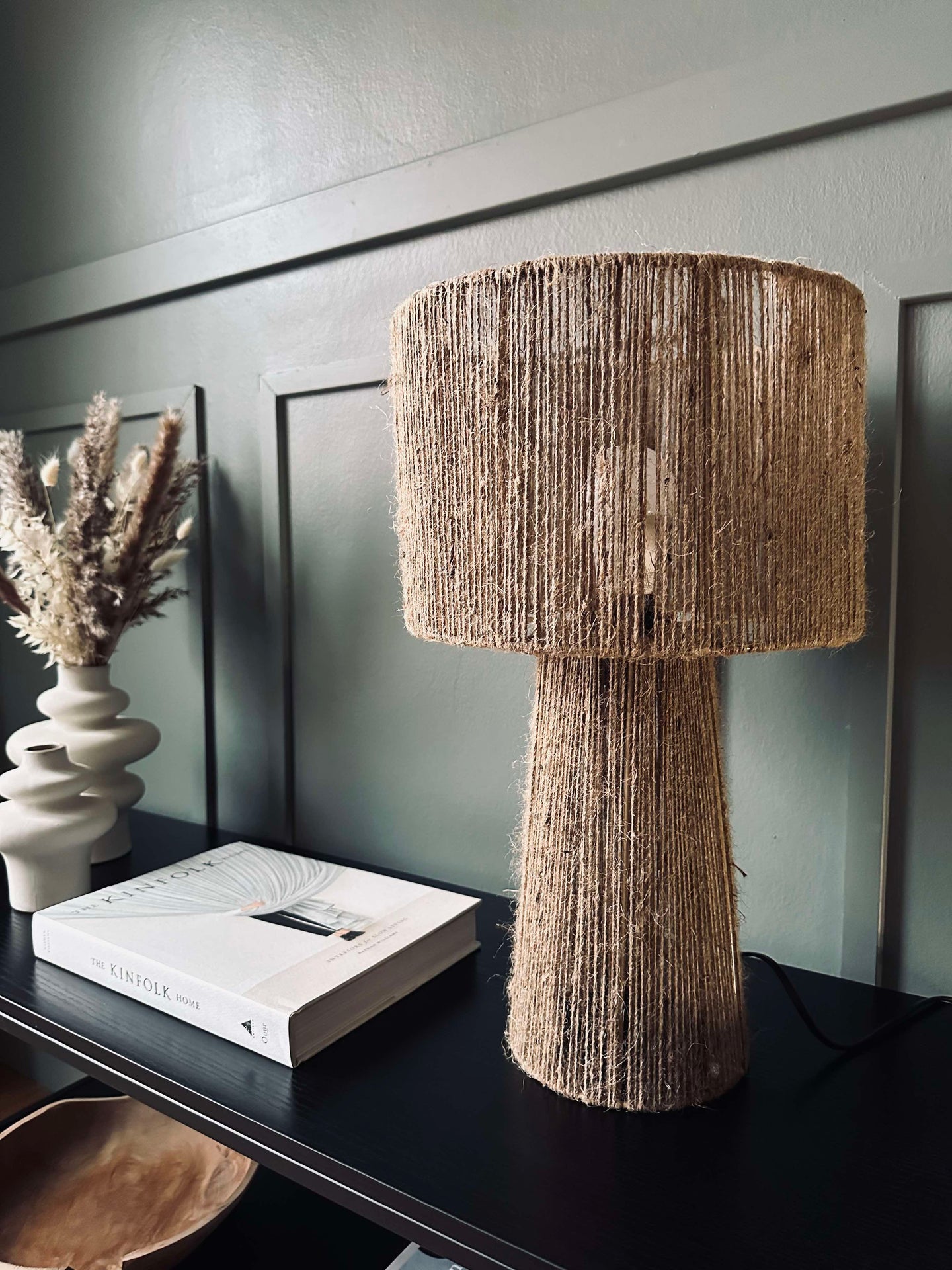 Tischlampe Jute