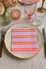 Servietten orange gestreift - 20 Stk.