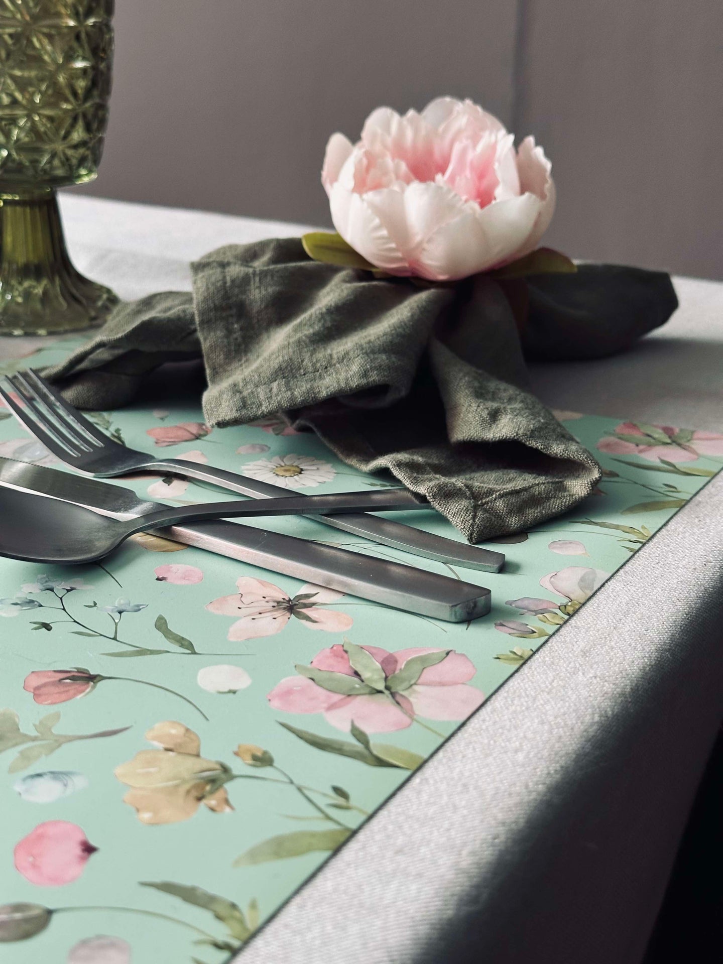 Platzdeckchen Flora - Dusty Green