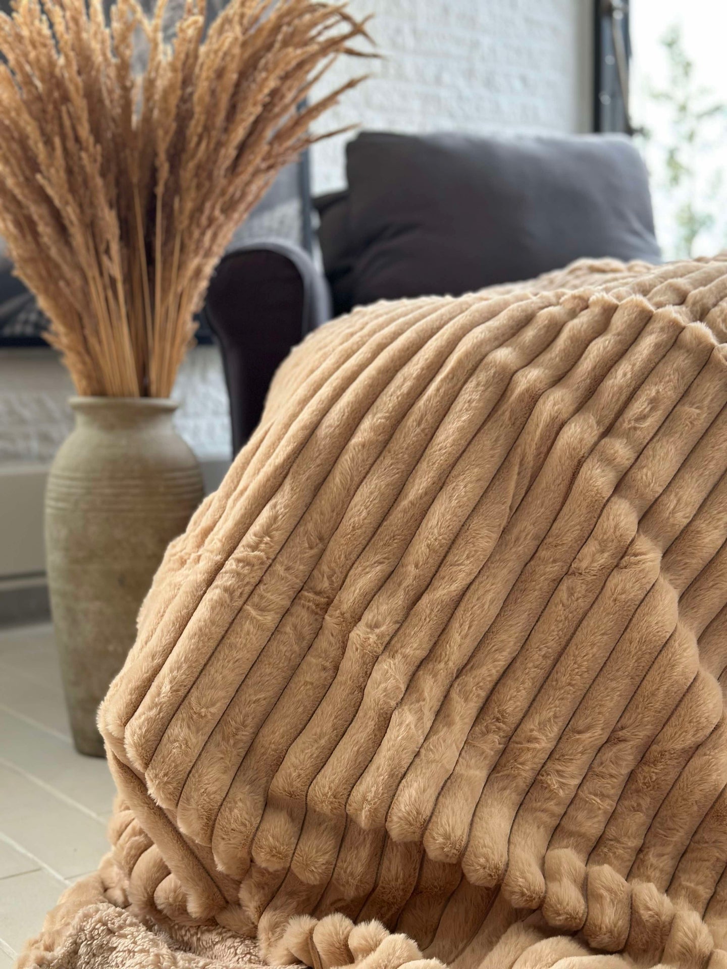 Tagesdecke STRIB - Beige