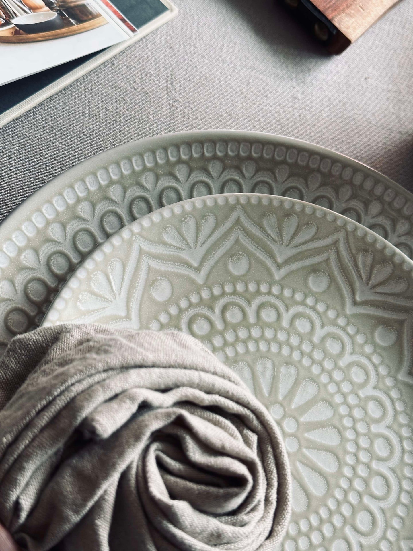 Teller India Stonewear 20 cm - Beige