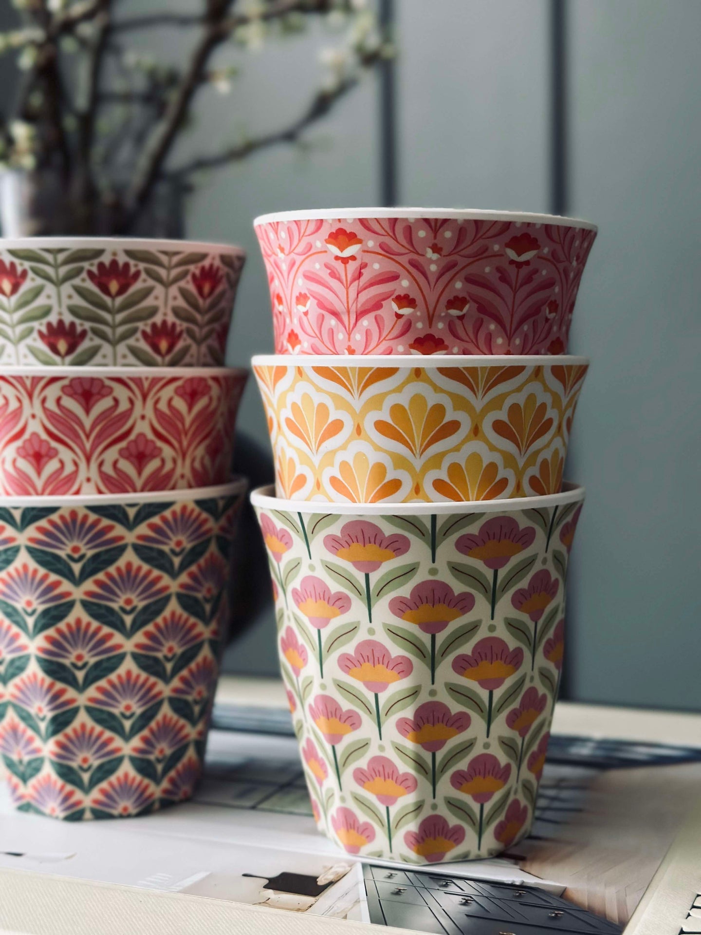 Tasse Happiness Melamin - Color Mix