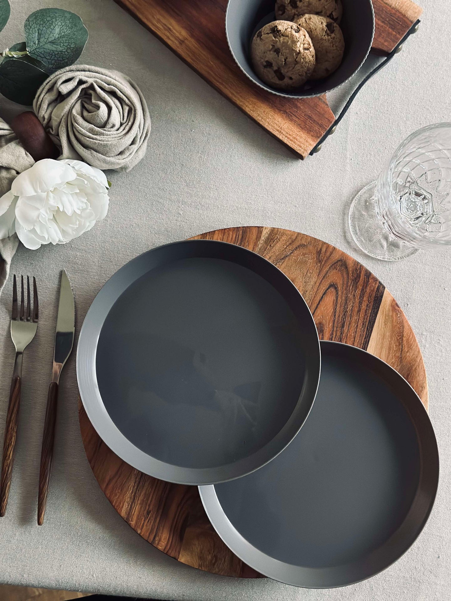 Teller Norma 20 cm - Stone grey 2 Stk.
