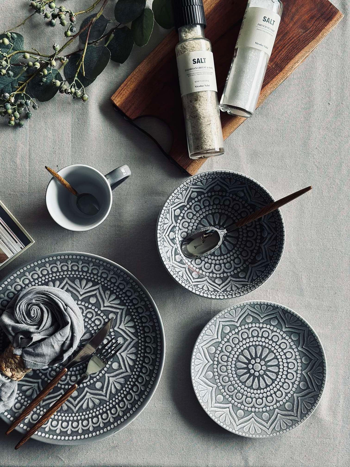 Becher India Stonewear - Grey
