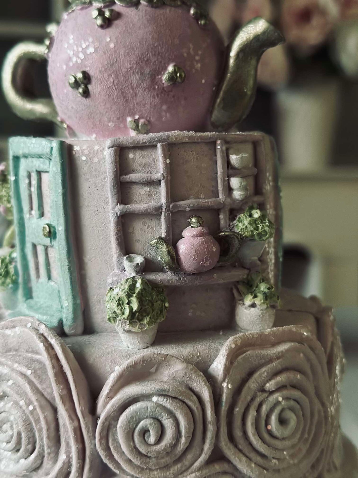 Kuchen mit Hase - Tischdeko