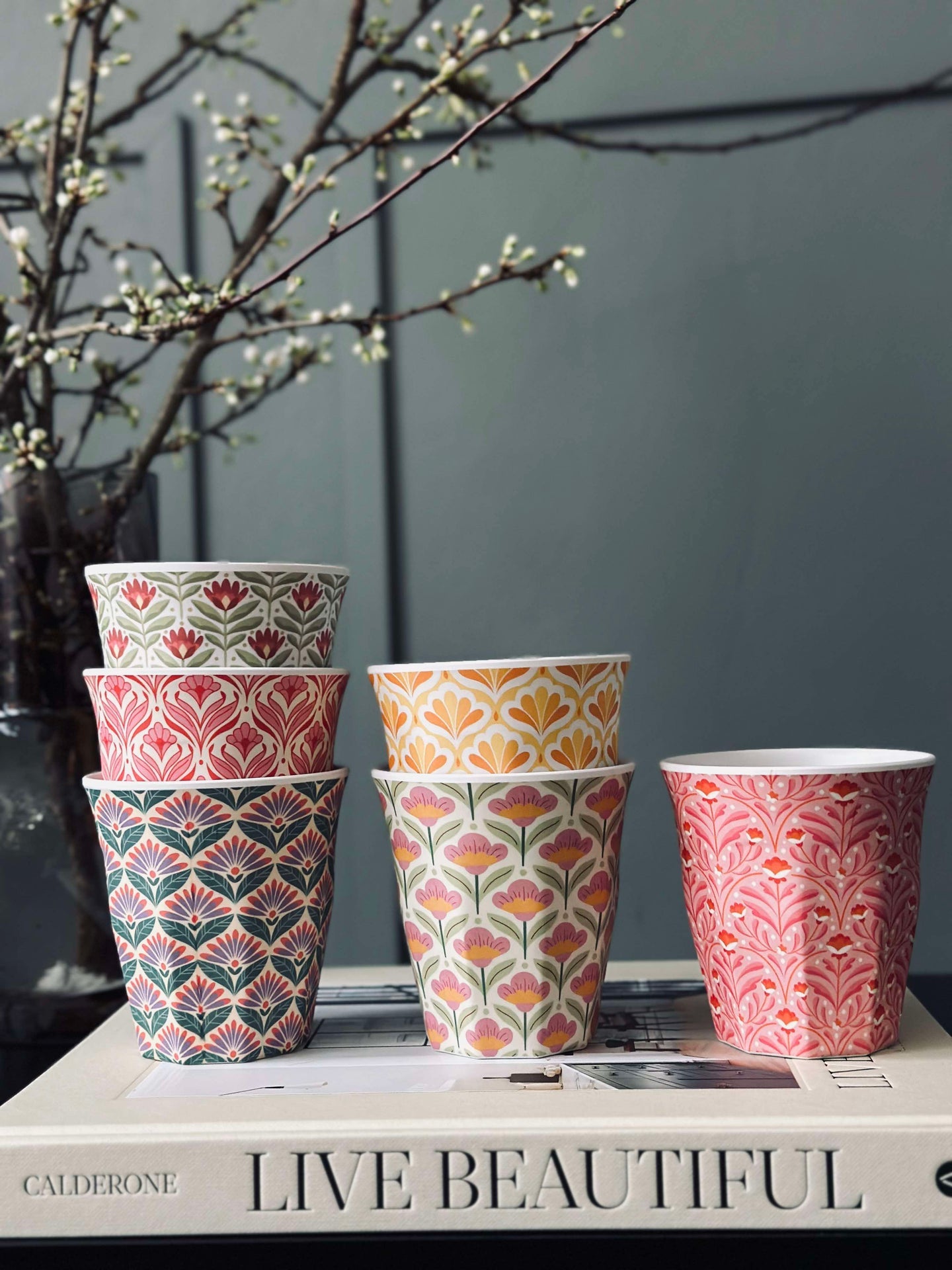Tasse Happiness Melamin - Color Mix