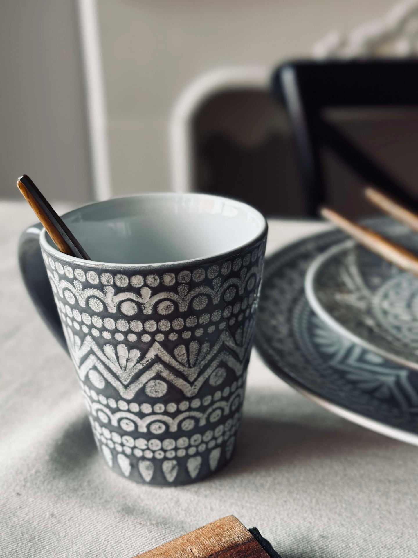 Becher India Stonewear - Grey