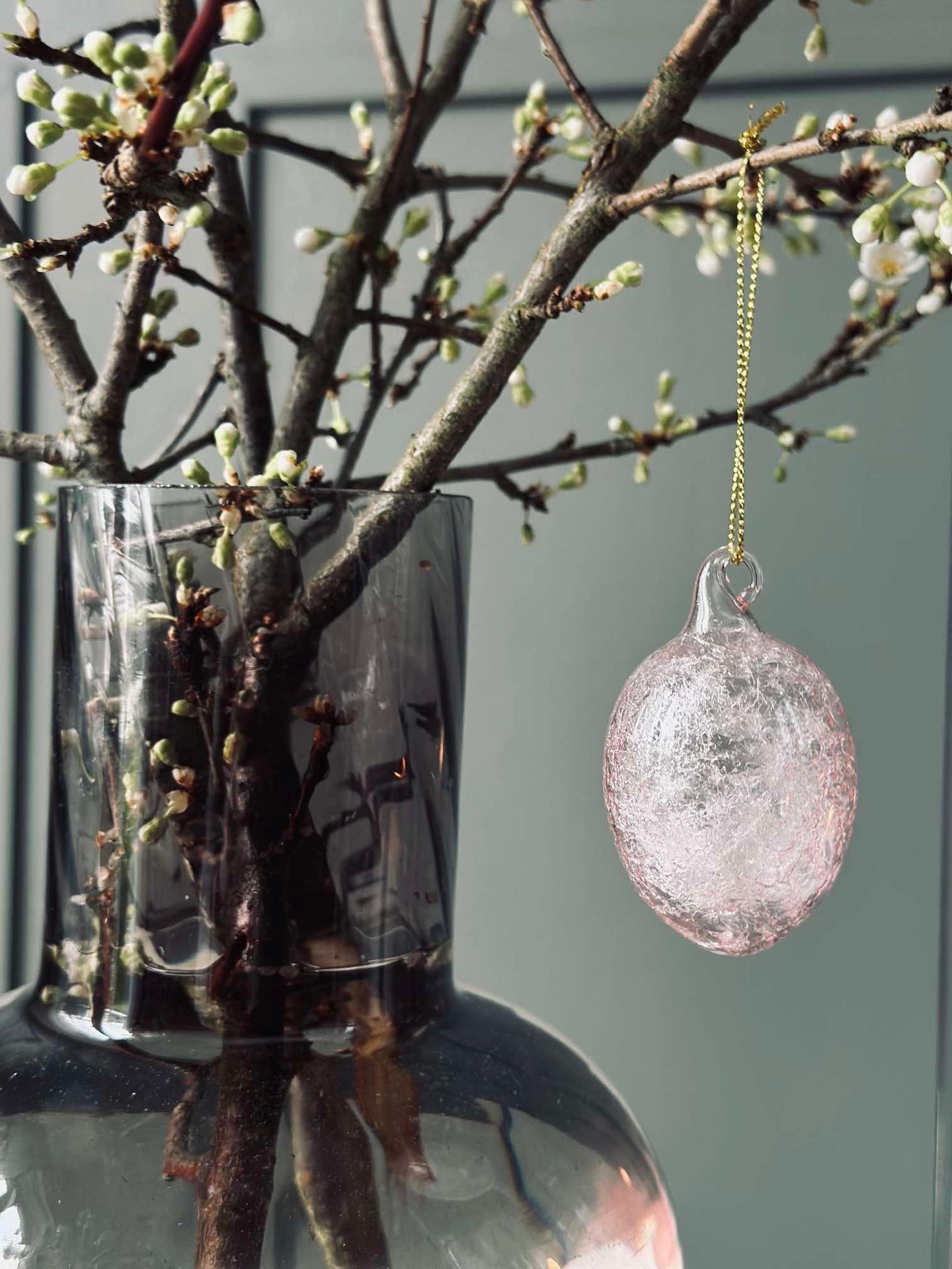 Hängende Glas-Eier - 3 Stk. - Rosa