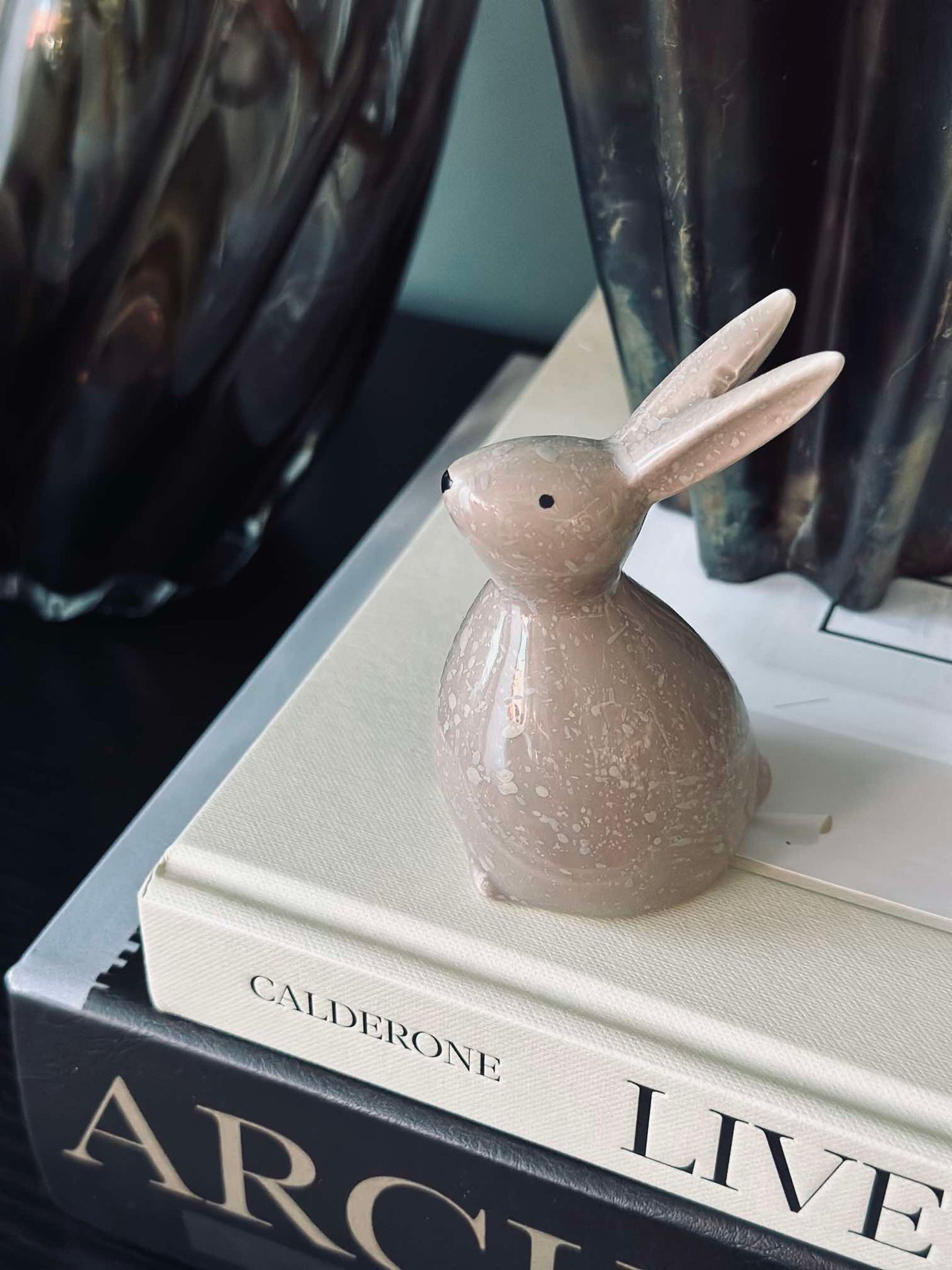 Osterhase - Beige Keramik
