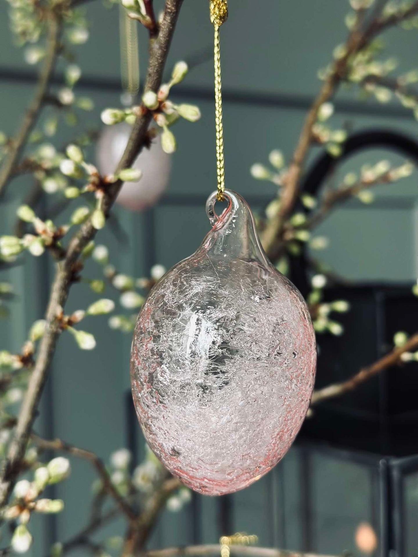 Hängende Glas-Eier - 3 Stk. - Rosa