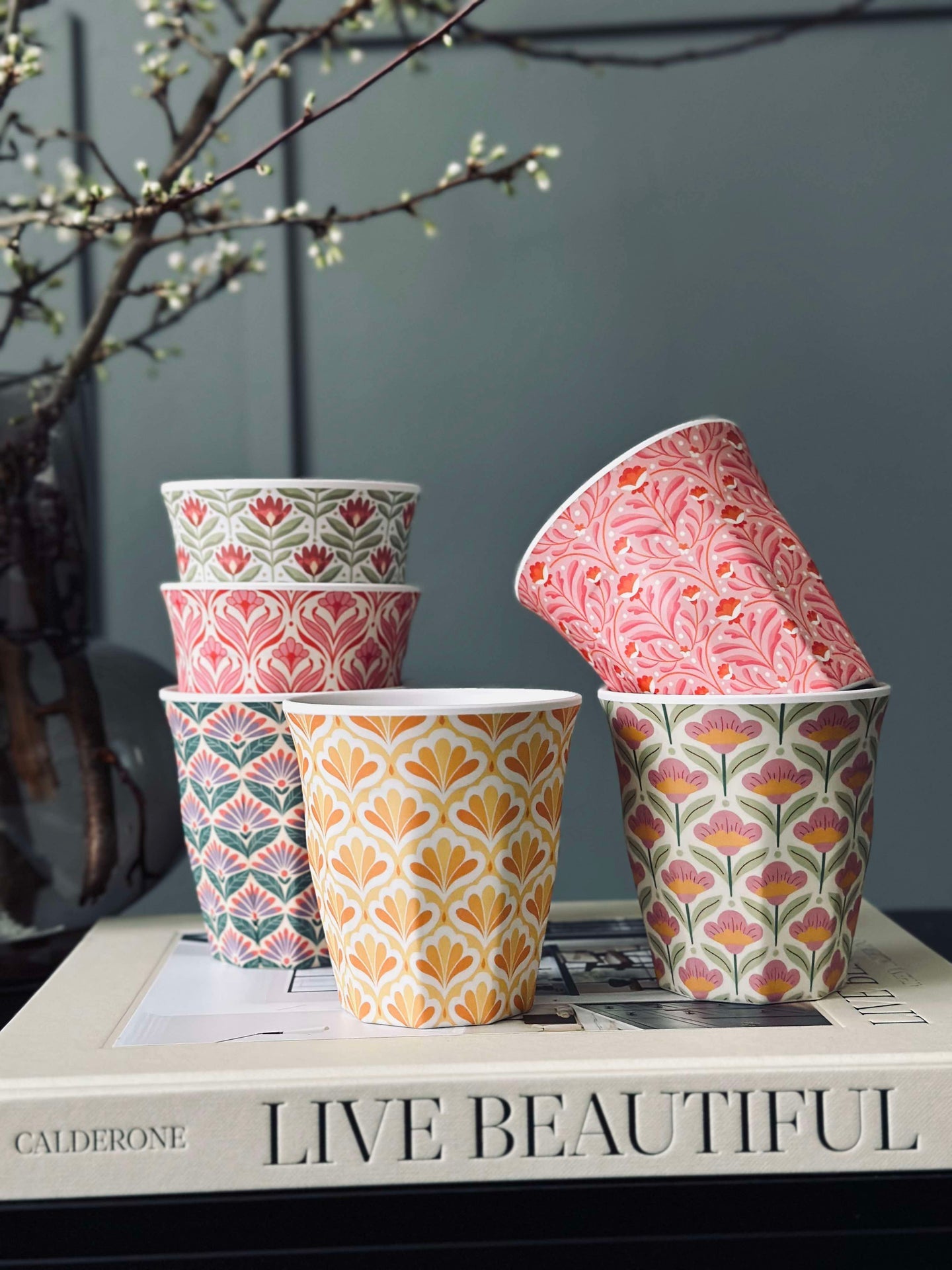 Tasse Happiness Melamin - Color Mix