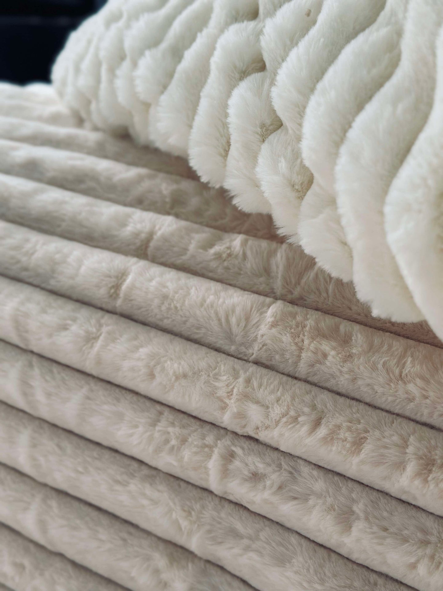 Tagesdecke STRIB - Creme