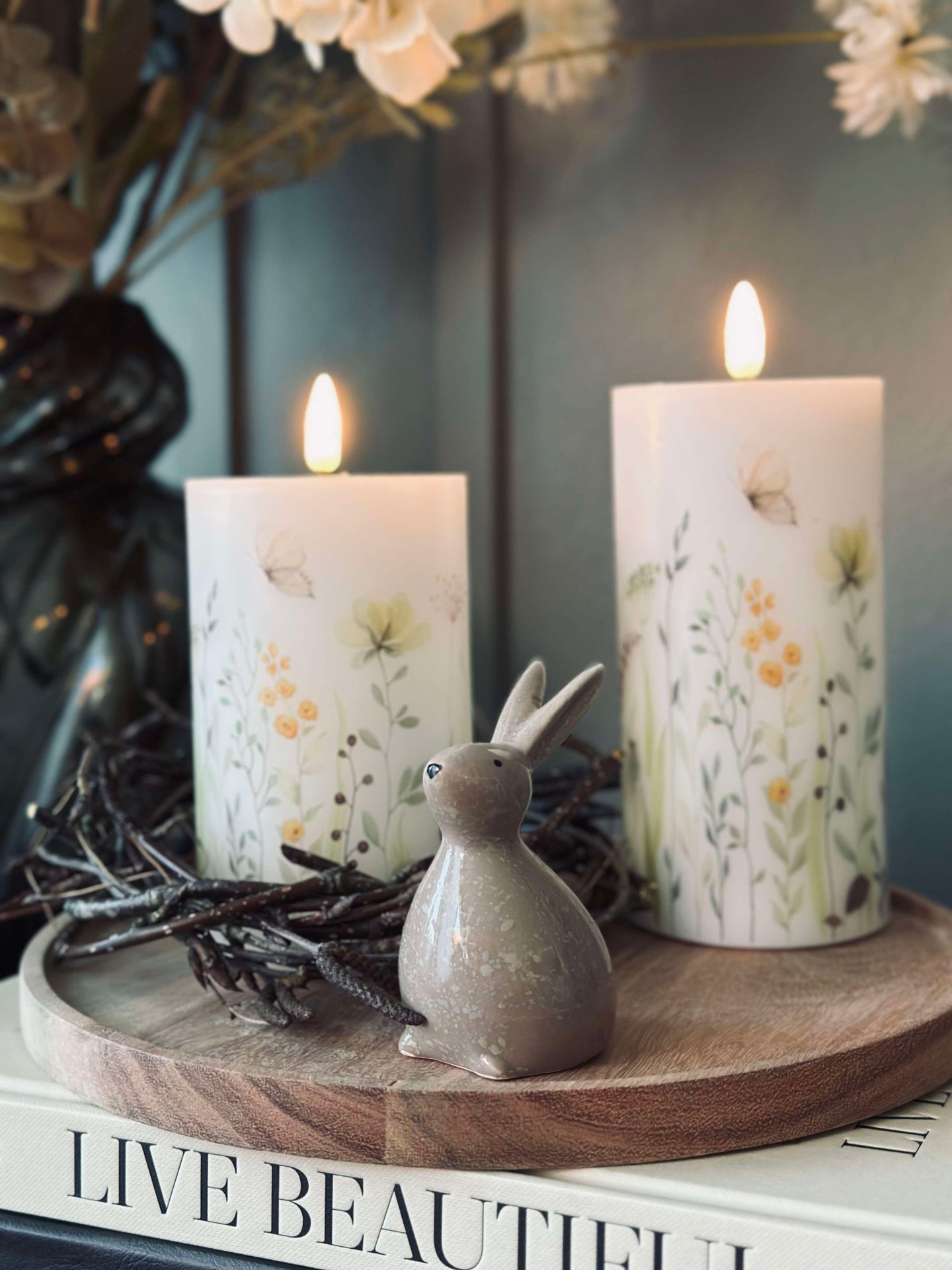 Osterhase - Beige Keramik