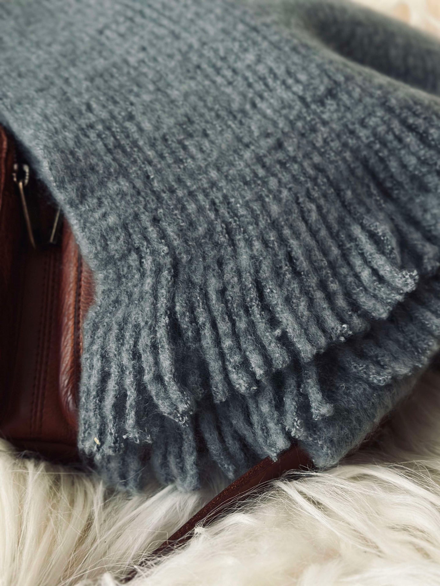 Schal grau - Super soft