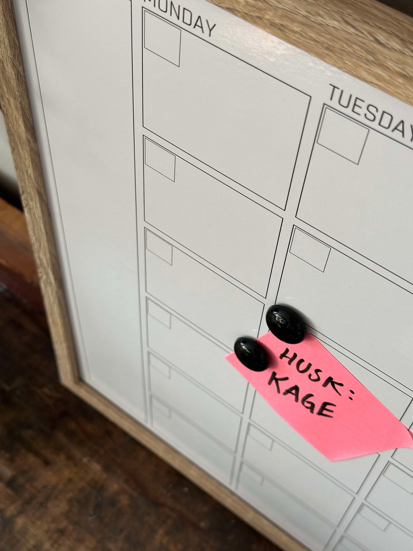 Whiteboard - Monatstafel