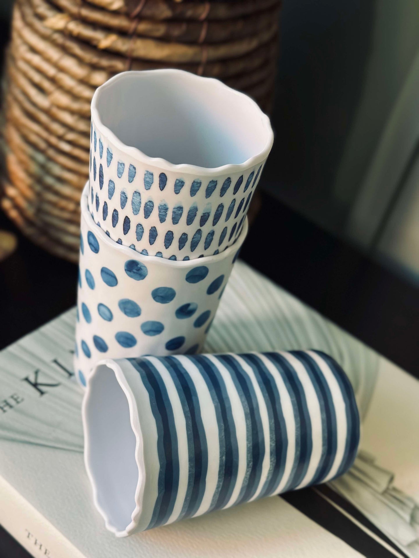 Becher Blue Melamin - Mix