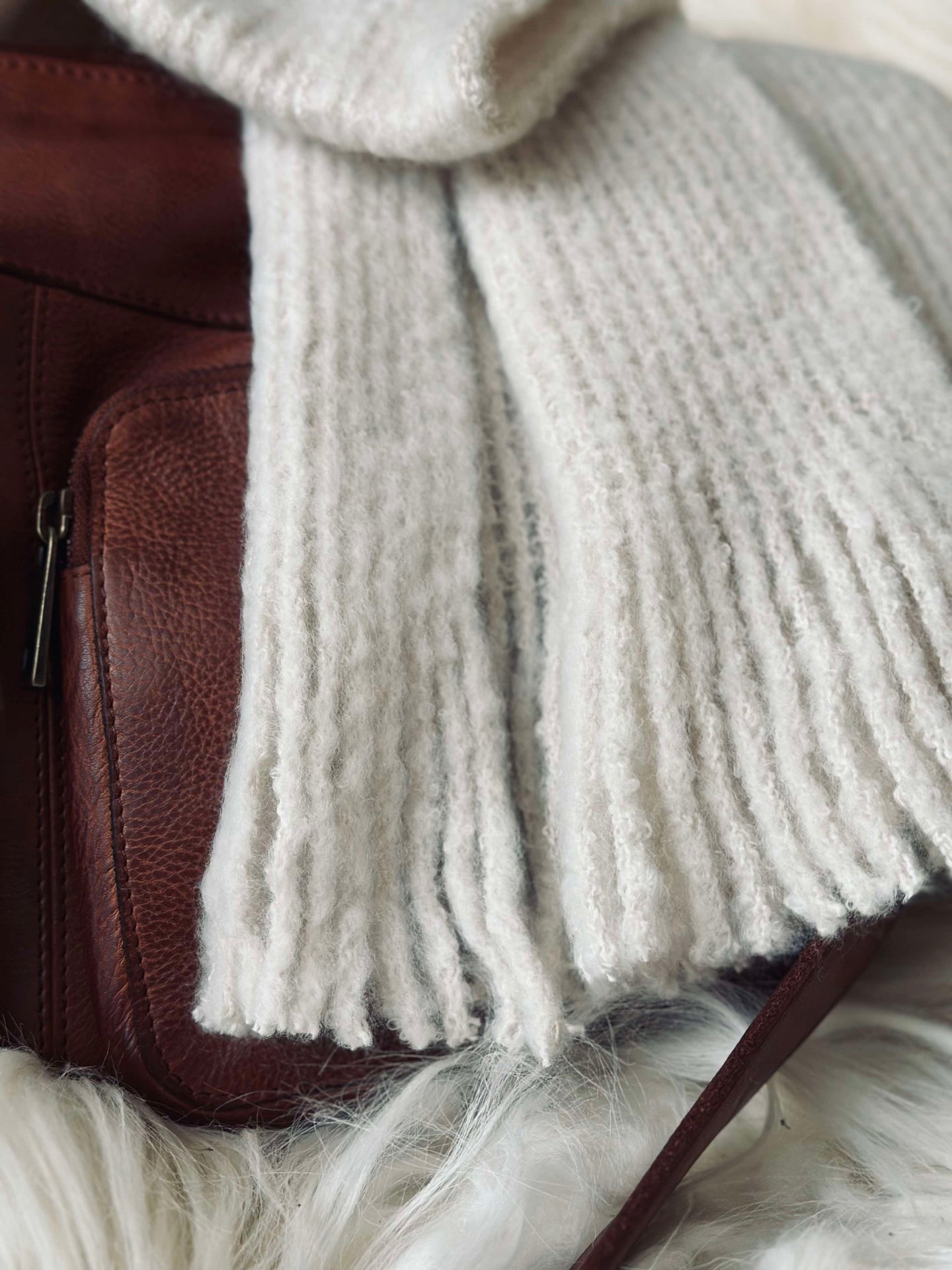 Schal Creme - Super soft