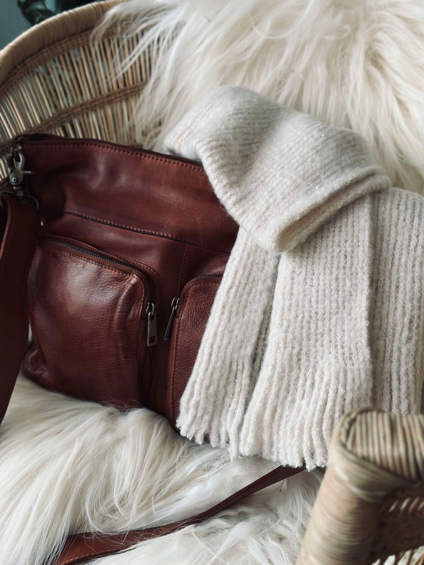 Schal Creme - Super soft