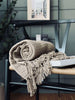Plaid gewaffelte Baumwolle - Beige