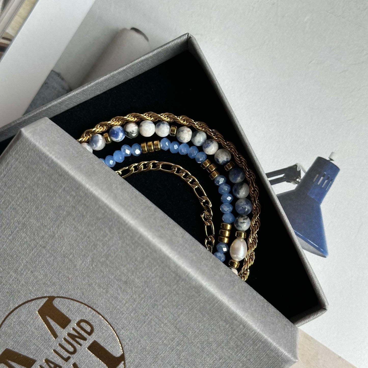 Armband Erika Blue - Set mit 4 Armbändern
