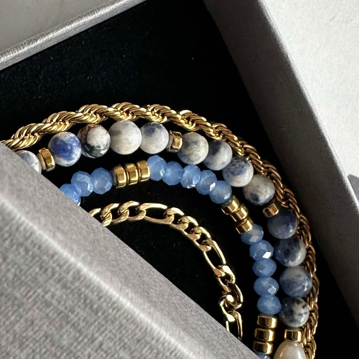 Armband Erika Blue - Set mit 4 Armbändern