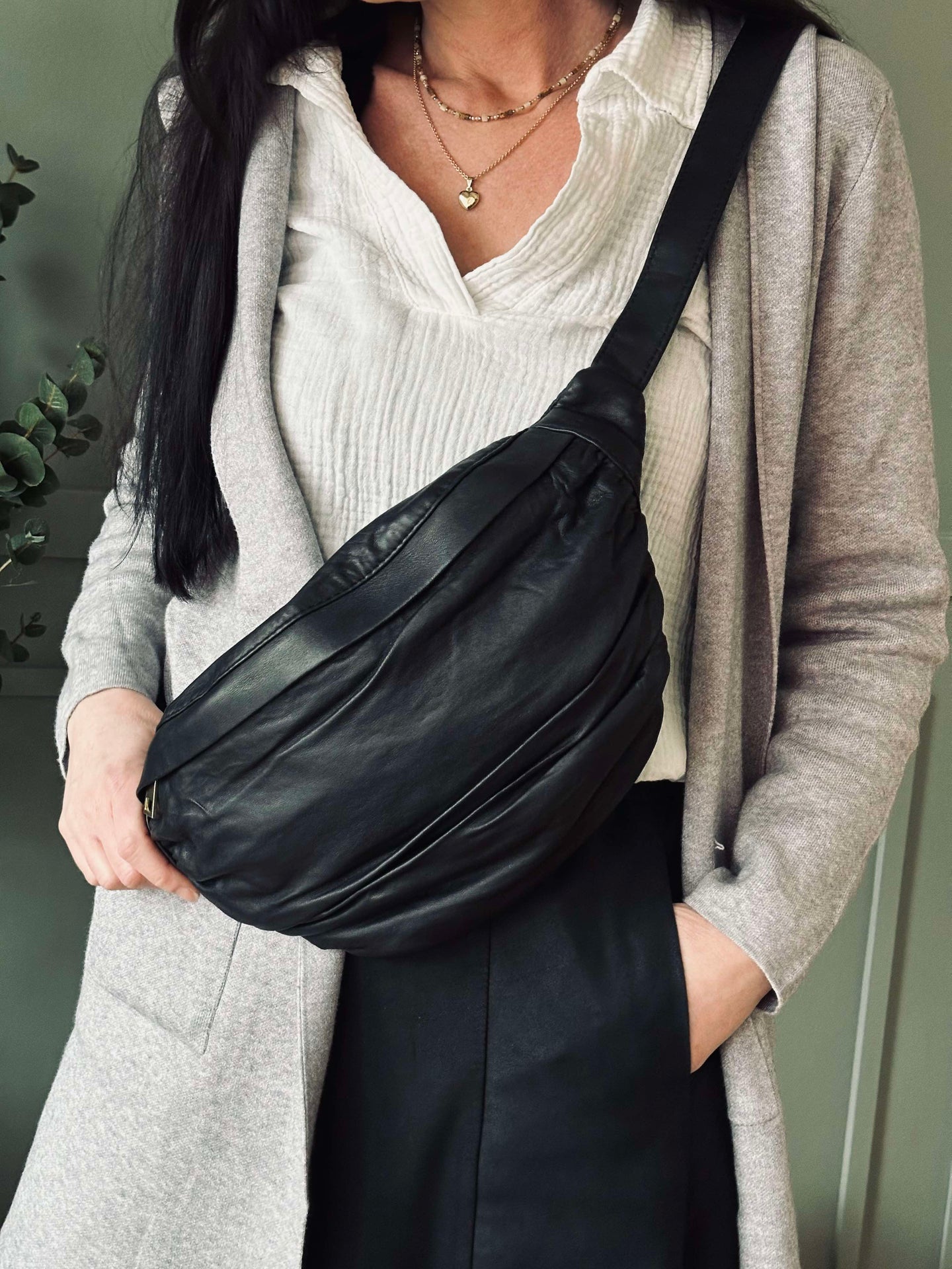 Bumbag Nero - Ultra weiches Leder