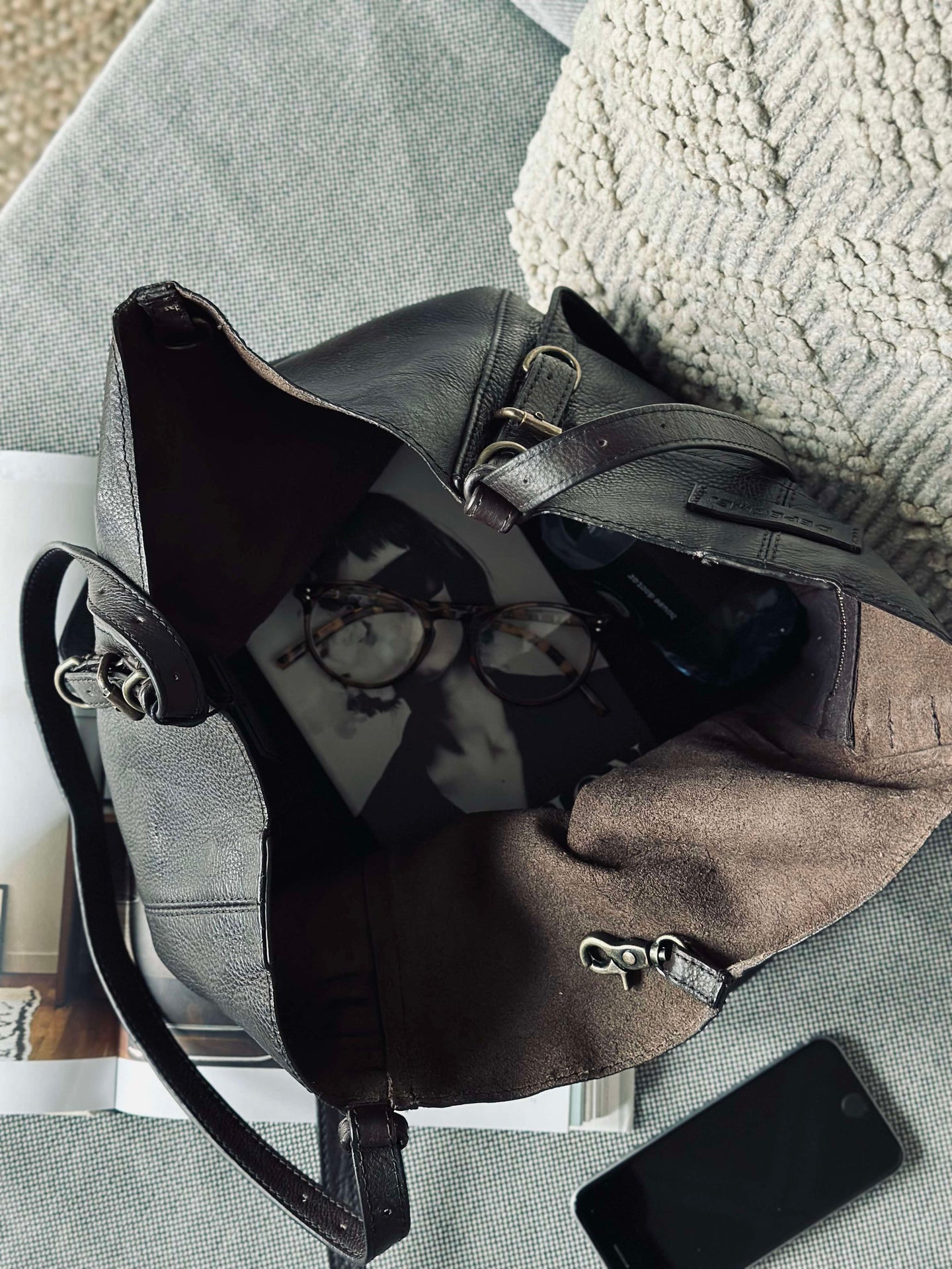 Schultertasche - Dunkelbraun